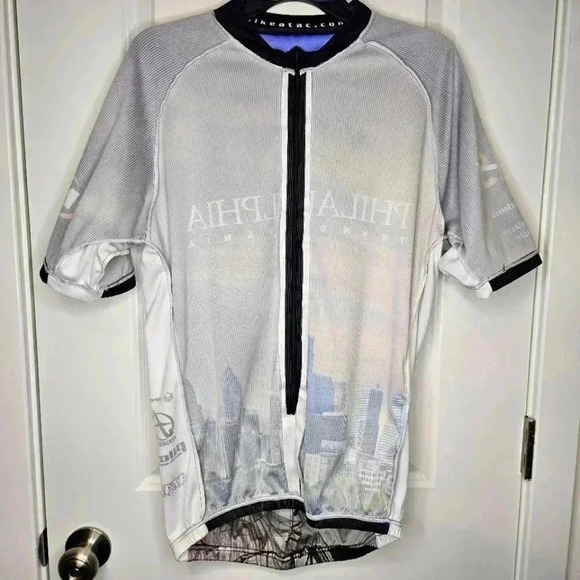 ATAC Philadelphia Cycling Jersey Ocean City NJ Graphic Bike Shirt Mens XL MTB - Picture 5 of 15